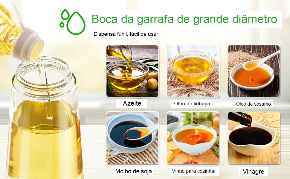 Doseador de Azeite 2 em 1 (500ml) – Pulverizador e Vertedor com Controlo de Dose